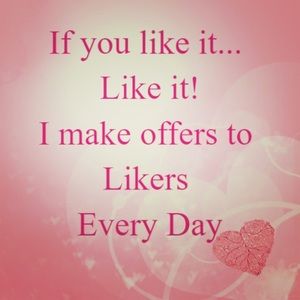 “Like it” and receive a private (great) offer.